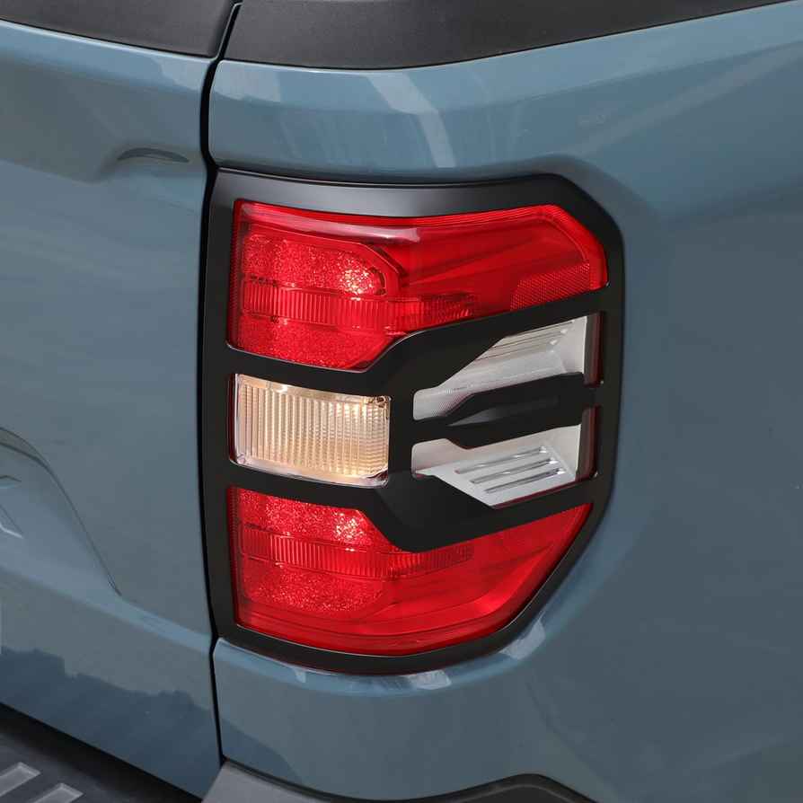 TOYCIDFG Car Tail Light Frame Cover Trim for Ford Maverick 2022-2024 - Rear Lights Frame Cover - Matte Black Car Decoration Accessories